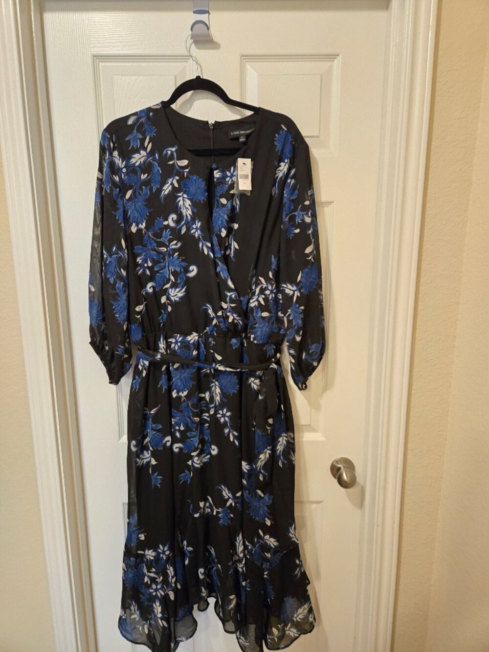 Lane Bryant black and blue dress size 22 new with tags - Picture 2 of 15